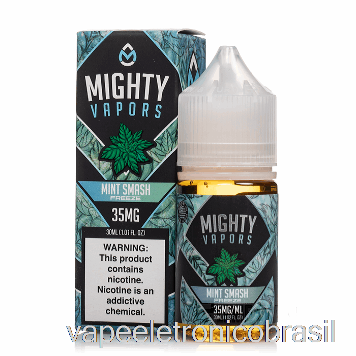 Vape Recarregável Mint Smash Freeze - Sais Poderosos - 30ml 50mg